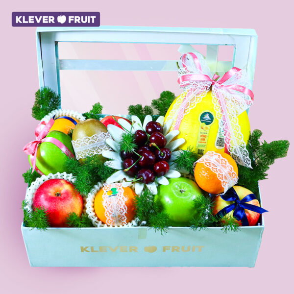 Hộp quà Báo Chí Việt Nam 21/06 16 - Hộp Quà Trái Cây Xanh Ngọc - Klever Fruit