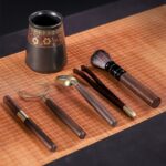 Bộ Ấm Chén Pha Trà Cối Xay SM012 Hoa Cẩm Đỏ - Image 12