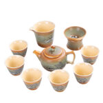 Bộ Ấm Chén Hoa Tuyết 9 Món, Hộp Đẹp, Sang Trọng - Image 2