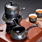 Bộ Ấm Chén Pha Trà Cối Xay SM001 Xanh Đen Trắng - Image 8