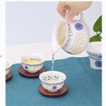 Bộ ấm chén pha trà Xuyên Sáng Cúc Xanh - Image 8