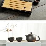 Khay Trà Độc Ẩm Đế Nhựa và Đế Tre - Image 5