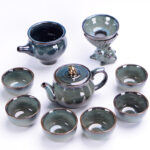 Bộ ấm chén uống trà xanh ngọc - Image 6