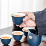 Bộ Ấm Chén Pha Trà Nhật Bản Tịnh Không, Gốm Sứ Cao Cấp 250ml - Image 7