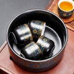 Bộ Ấm Chén Pha Trà Cối Xay SM001 Xanh Đen Trắng - Image 10