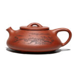 Bộ Ấm Chén Thạch Biều Tử Dã Tử Nê, Thủ Công 200ml - Image 8