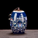 Bộ Ấm Chén Pha Trà Cối Xay SM014 Hoa Sen Đỏ - Image 10