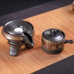 Bộ Ấm Chén Pha Trà Cối Xay SM012 Hoa Cẩm Đỏ - Image 13