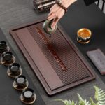 Khay Trà Gỗ Thoát Nước Tự Động - Image 3