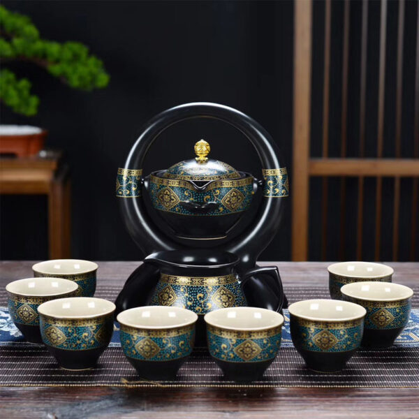 Bộ Ấm Chén Pha Trà Thác Nước 12 Món SM001