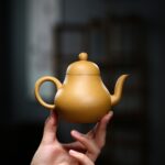 Bộ Ấm Chén Tư Đình Hoa Đào, Đoàn Nê Nguyên Khoáng, Thủ Công 190ml - Image 4