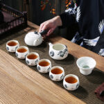 Bộ ấm chén pha trà Định Châu Hoa Sen - Image 9