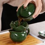 Bộ Ấm Chén Sứ Pha Trà Rồng Xanh – 14 chi tiết - Image 5