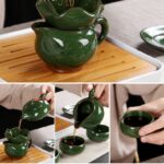 Bộ Ấm Chén Sứ Pha Trà Rồng Xanh – 14 chi tiết - Image 4