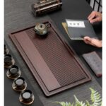 Khay Trà Gỗ Thoát Nước Tự Động - Image 7