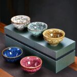 Bộ 5 Chén Sứ Ngũ Sắc - Image 2