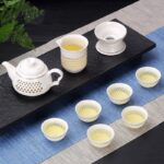 Bộ ấm chén pha trà Xuyên Sáng Cúc Xanh - Image 12