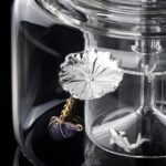 Bộ Ấm Thuỷ Tinh Cao Cấp SƯƠNG MAI Sen Cá 1000ml - Image 3