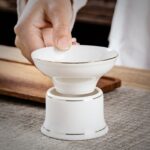 Bộ ấm chén sứ pha trà Bạch Định Hoàng Kim - Image 6