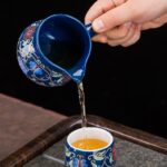 Bộ Ấm Chén Pha Trà Cối Xay SM014 Hoa Sen Đỏ - Image 7