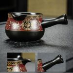 Bộ Ấm Chén Pha Trà Cối Xay SM002 Đỏ Đen Vàng - Image 7