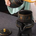 Bộ Ấm Chén Pha Trà Cối Xay SM009 Hoa Hướng Dương - Image 6