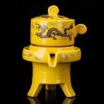 Bộ Ấm Chén Pha Trà Cối Xay SM006 Song Long Chầu Nguyệt - Image 4