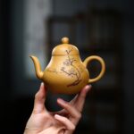 Bộ Ấm Chén Tư Đình Hoa Đào, Đoàn Nê Nguyên Khoáng, Thủ Công 190ml - Image 8