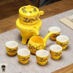 Bộ Ấm Chén Pha Trà Cối Xay SM006 Song Long Chầu Nguyệt - Image 6