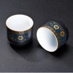 Bộ Ấm Chén Pha Trà Cối Xay SM001 Xanh Đen Trắng - Image 7