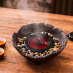 Bộ Ấm Thuỷ Tinh Cao Cấp SƯƠNG MAI Sen Cá 1000ml - Image 9