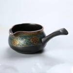 Bộ ấm chén pha trà 10 món xanh vàng đen - Image 3