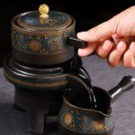 Bộ Ấm Chén Pha Trà Cối Xay SM009 Hoa Hướng Dương - Image 2