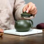 Bộ Ấm Chén Tây Thi Lục Sa, Nguyên Khoáng, Thủ Công 230ml - Image 5