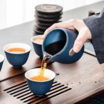 Bộ Ấm Chén Pha Trà Nhật Bản Tịnh Không, Gốm Sứ Cao Cấp 250ml - Image 5