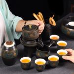 Bộ Ấm Chén Pha Trà Cối Xay SM009 Hoa Hướng Dương - Image 4