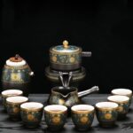 Bộ Ấm Chén Pha Trà Cối Xay SM009 Hoa Hướng Dương - Image 5