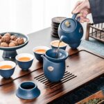 Bộ Ấm Chén Pha Trà Nhật Bản Tịnh Không, Gốm Sứ Cao Cấp 250ml - Image 6