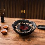 Bộ Ấm Thuỷ Tinh Cao Cấp SƯƠNG MAI Sen Cá 1000ml - Image 5