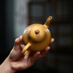 Bộ Ấm Chén Tư Đình Hoa Đào, Đoàn Nê Nguyên Khoáng, Thủ Công 190ml - Image 7