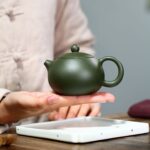 Bộ Ấm Chén Tây Thi Lục Sa, Nguyên Khoáng, Thủ Công 230ml - Image 8