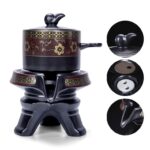 Bộ Ấm Chén Pha Trà Cối Xay SM012 Hoa Cẩm Đỏ - Image 9