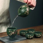 Bộ Ấm Chén Tây Thi Lục Sa Dân Quốc Hoa Mận, Nguyên Khoáng 220ml - Image 4