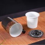 Bộ Ấm Chén Pha Trà Cối Xay SM012 Hoa Cẩm Đỏ - Image 10