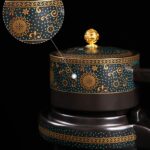 Bộ Ấm Chén Pha Trà Cối Xay SM009 Hoa Hướng Dương - Image 10