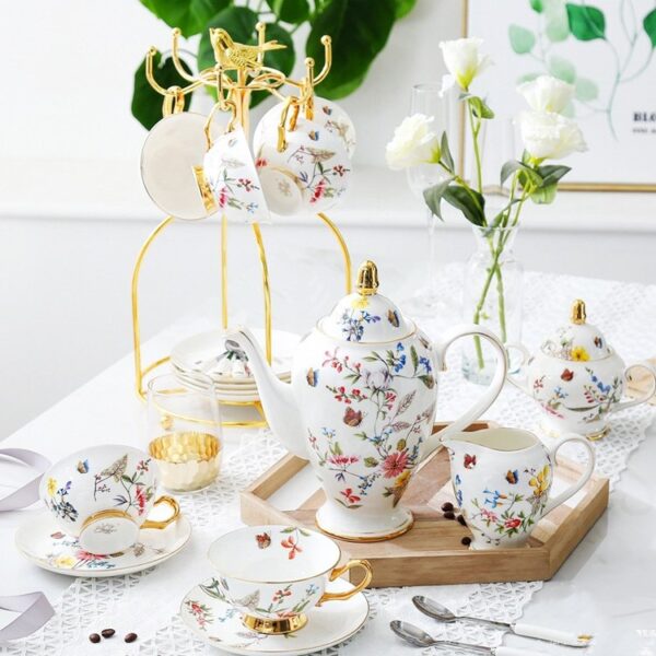 Bộ ấm chén pha trà Châu Âu Sắc Xuân Europen