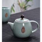 Bộ ấm chén pha trà men rạn xanh ngọc 9 món - Image 2