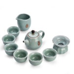 Bộ ấm chén pha trà men rạn xanh ngọc 9 món - Image 6