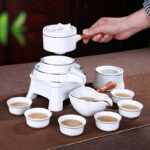 Bộ Ấm Chén Pha Trà Cối Xay SM015 Bạch Định