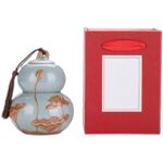 Lọ Gốm Đựng Trà Họa Tiết Hoa Sen, Sang Trọng, Đẳng Cấp 970ml - Image 10